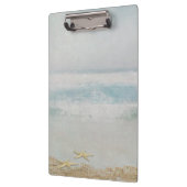 Seestern auf der Meereswasserfarbe Klemmbrett (Links)