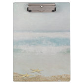 Seestern auf der Meereswasserfarbe Klemmbrett (Vorderseite)