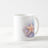 Seestern auf einem einzigartig geformten Stein Kaffeetasse (VorderseiteRechts)