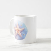 Seestern auf einem einzigartig geformten Stein Kaffeetasse (Vorderseite Links)