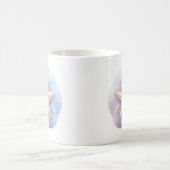 Seestern auf einem einzigartig geformten Stein Kaffeetasse (Mittel)