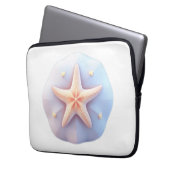 Seestern auf einem einzigartig geformten Stein Laptopschutzhülle (Vorderseite Links)
