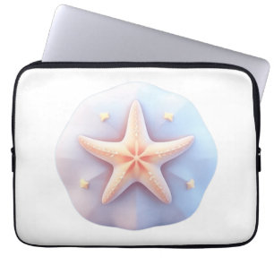 Seestern auf einem einzigartig geformten Stein Laptopschutzhülle