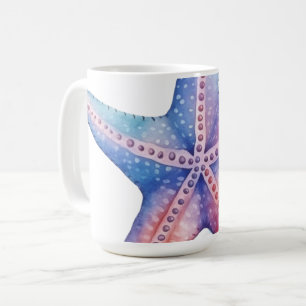 Seestern auf einem kleinen Aufkleber Kaffeetasse