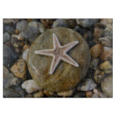 Seestern auf Stein am Strand Schneidebrett (Vorderseite)