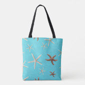 Seestern Brautjungfer Monogramm Initial Tasche (Rückseite)