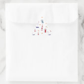 Seestern Dreieckiger Aufkleber (Tasche)