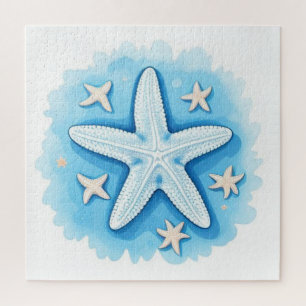 Seestern in Blau Puzzle