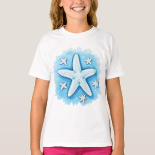 Seestern in Blau T-Shirt