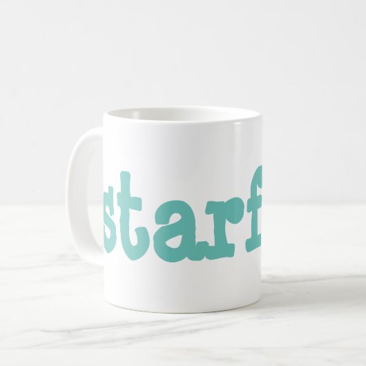 Seestern Kaffeetasse (Vorderseite Links)