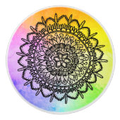 Seestern Mandala Keramikknauf (Vorderseite)