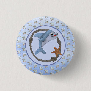 Seestern mit Muster Button