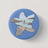 Seestern mit Sammelplatz Button (Vorderseite)