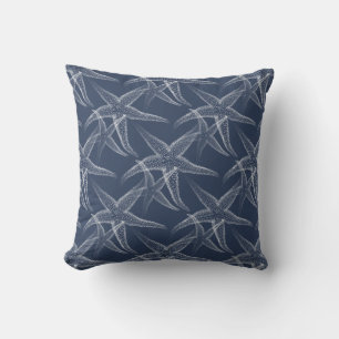 Seestern Navy Blau Strand Kissenbezug Kissen