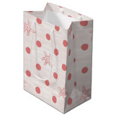 Seestern-Punkt-Tanz Mittlere Geschenktüte (Vorderseite Schrägansicht)