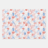 Seestern Rot Blau 4. Juli Feier Geschenkpapier Set (Vorderseite 3)