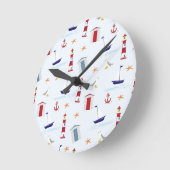 Seestern Runde Wanduhr (Winkel)