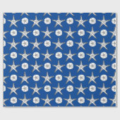 Seestern Sanddollar-Muster Geschenkpapier (Flach)
