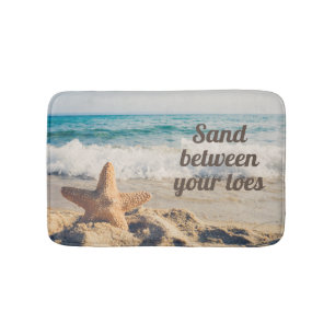Seestern Sandstrand Ozean Sand Zwischen Zehen Badematte