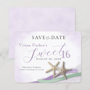 Seestern-Spitze Sweet 16 Save-the-Date