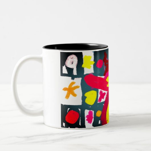 Seestern-Stil Zweifarbige Tasse (Links)