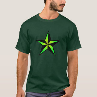Seestern-T - Shirt mit grünem Stern