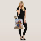 Seestern trägt Flaggen-Bikini und Sternbrille Tasche (Am Model)