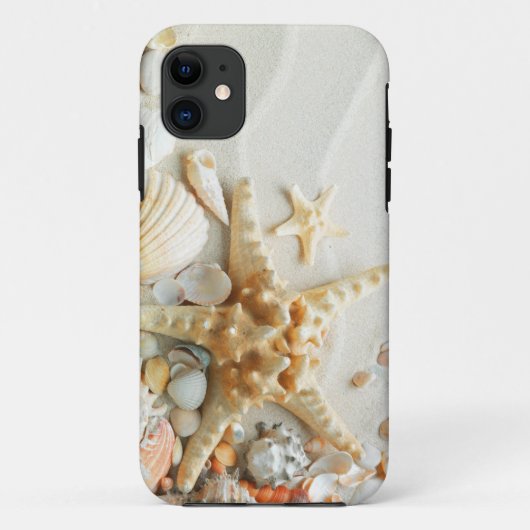 Seestern und Muschel am Strand iPhone 5 Fall Case-Mate iPhone Hülle (Rückseite)