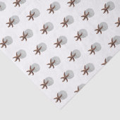 Seestern- und Sanddoller-Tissuepapier Seidenpapier (Detail)