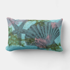 Seestern und Scallop Lendenkissen
