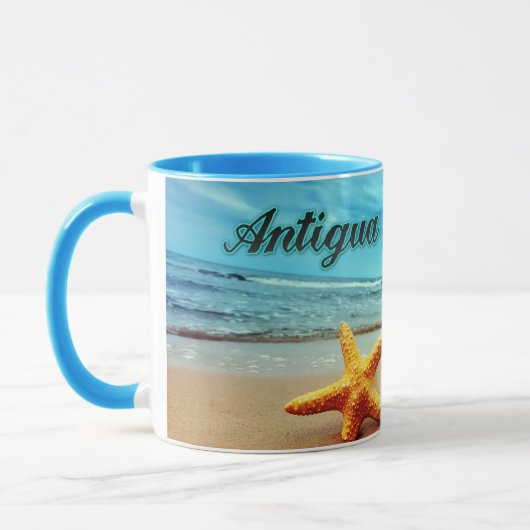 Seestern von Antigua und Barbuda Tasse (Links)