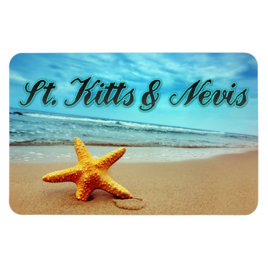 Seestern von St. Kitts & Nevis Magnet (Horizontal)