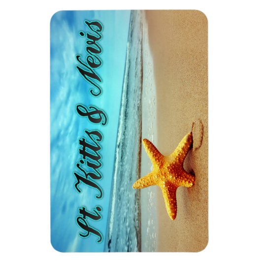 Seestern von St. Kitts & Nevis Magnet (Vertikal)