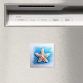 Seestern-Wachsmalstiftzeichnung Magnet (In Situ (Geschirrspüler))
