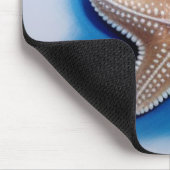 Seestern-Wachsmalstiftzeichnung Mousepad (Ecke)