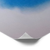 Seestern-Wachsmalstiftzeichnung Poster (Ecke)