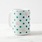 Seesternchen-Punkt-Tanz Kaffeetasse (Vorderseite Links)