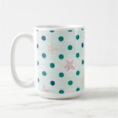 Seesternchen-Punkt-Tanz Kaffeetasse (Links)