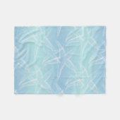 Seesterne Aqua Blau Strand Fleece Decke (Vorderseite (Horizontal))