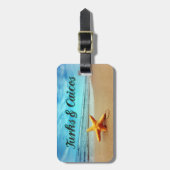 Seesterne aus Turks und Caicos Gepäckanhänger (Vorderseite vertikal)