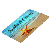Seesterne aus Turks und Caicos Magnet (Linke Seite)