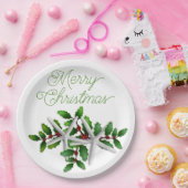 Seesterne Frohe Weihnachtsfeier Papier Teller (Party)