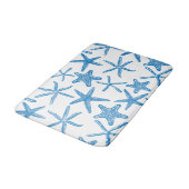 Seesterne in blau badematte (Schrägansicht)