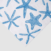Seesterne in blau seidenpapier (Ausschnitt)