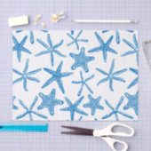 Seesterne in blau seidenpapier (Handwerk)