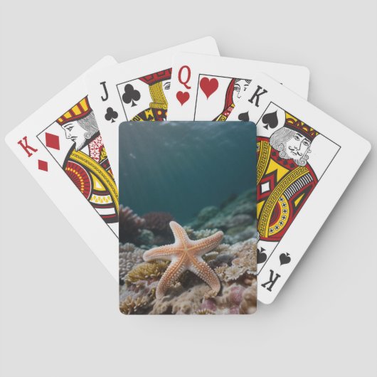Seesterne in der Tiefsee Spielkarten (Rückseite)