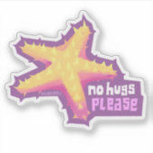 Seesterne-Introvertierte - kleine Aufkleber (Vorderseite)