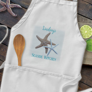 Seesterne Küchen-Schürze mit Taschen Schürze