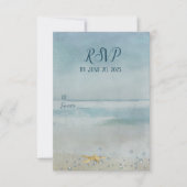 Seesterne mit Netz RSVP Karte (Vorderseite)