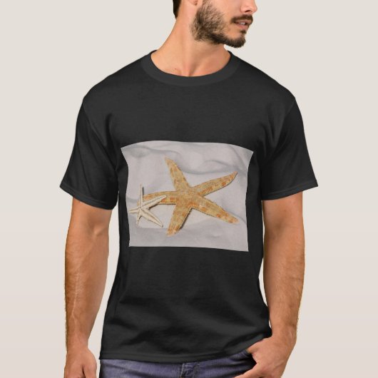 Seesterne Sand Meer Strand T-Shirt (Vorderseite)
